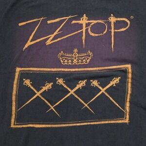 Vintage ZZ Top XXX Tour T-Shirt 1999 2000 Men's XL Black Cygnus Rock Band Tee
